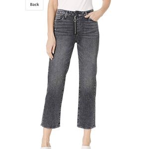 Paige Womens Noella Black Denim Straight Leg 29 🆕